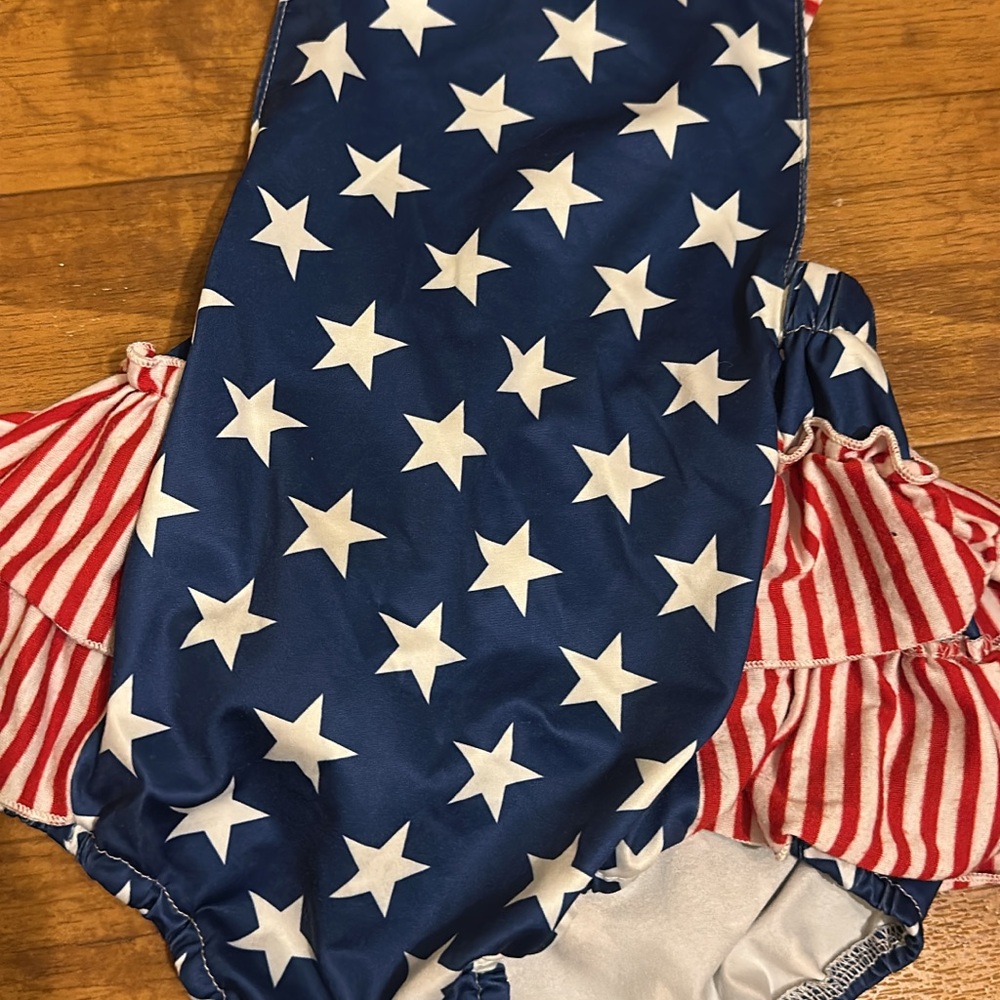 Patriotic Star and Stripe Swimsuit